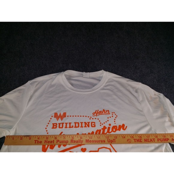 Whataburger Building Whatanation 2024 Tshirt Men Sz M Sportek White Orange Casua - Picture 4 of 7